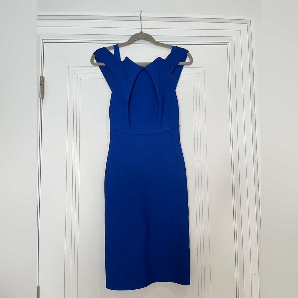 Roland Mouret Strapless Royal Blue Dress